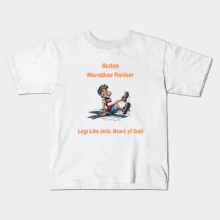 Marathon finisher Legs like Jello Heart of Gold Kids T-Shirt